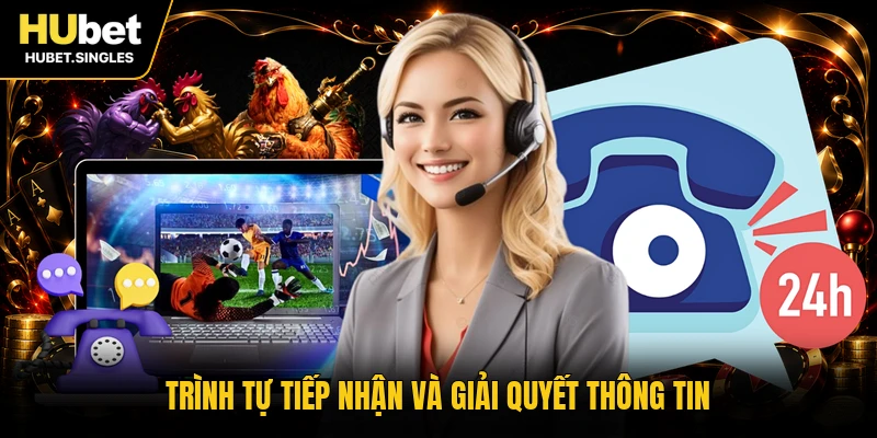 Trình tự tiếp nhận và giải quyết thông tin